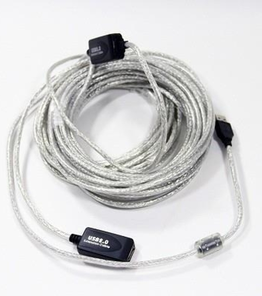 Кабель VCOM VUS7049-15M Кабель-адаптер USB2.0-repeater, удлинительный активный Am-->Af 15м