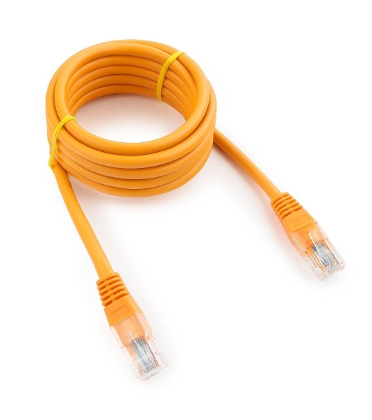 Патч-корд UTP Cablexpert cat.5e, 2м, литой, многожильный, оранжевый