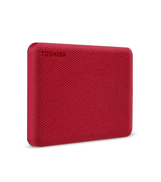 Внешний HDD 2.5' Toshiba Canvio Advance, 1TB, USB 3.2 Gen 1 Type-A, 5400 rpm, красный