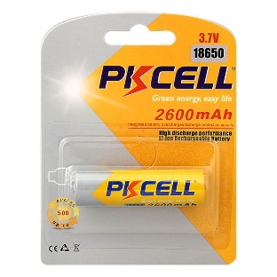 Литий-ионный аккумулятор PKCELL 18650 2600-1B тип - 18650 1 шт в блистере, без защиты