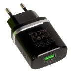 Сетевое зарядное устройство QC 3.0 HOCO HC-16255 C12Q 1 USB Выход: 5V_9V_12V, 18W черный, фото2