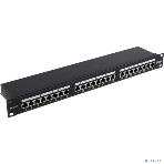 Патч-панель FTP 19' 24 port кат.5e ExeGate разъем KRONE&110 (dual IDC), 1U, RoHS, черный, фото3