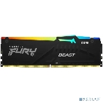 Оперативная память Kingston Fury Beast, DDR5, 16GB (1x16GB), 5200MHz, CL40, DIMM, с радиаторами, RGB, черный, фото7