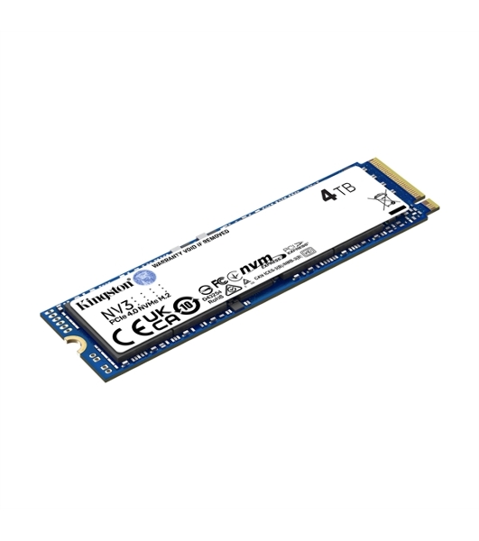 Накопитель SSD Kingston NV3, 4000Gb, M.2 2280, PCIe 4.0 x4, NVMe, R/W 6000/5000