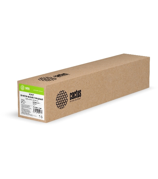 Холст Cactus CS-GC260-61030 24'(A1) 610мм-30м/260г/м2/белый глянцевое синтетика для струйной печати втулка:50.8мм (2')