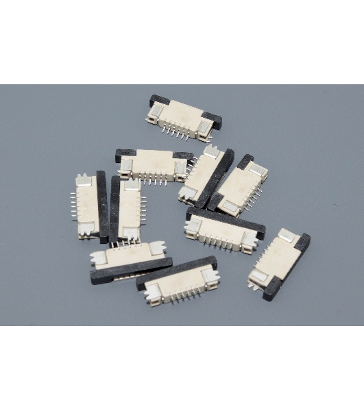 Разъем FPC Half Coverage Top Contact 0.8K-BS-6PWB 6 pin высота 2мм шаг 0,8мм 10 шт