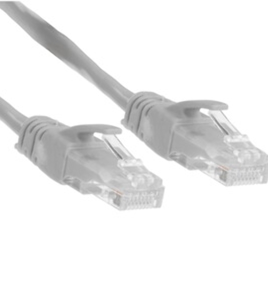 Патч-корд ExeGate UTP-RJ45-RJ45-5e-CU-2M-GY, UTP, cat.5e, 2м, медь, серый