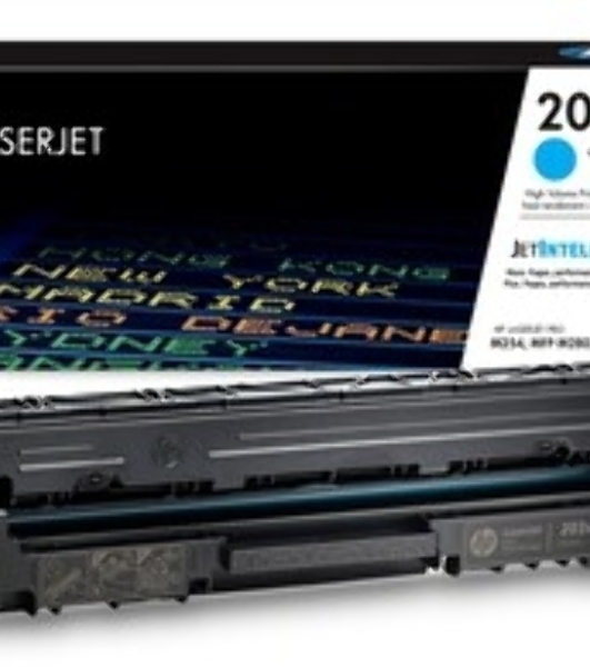 Картридж лазерный HP CF541X (HP 203X) голубой для HP LaserJet M254/M280/M281 2500 страниц.