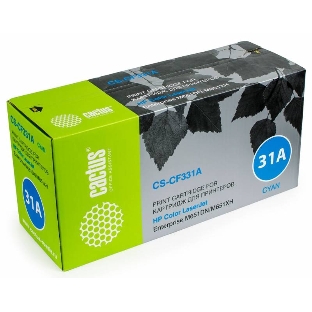 Картридж лазерный Cactus CS-CF331A голубой (15000 стр.) для HP Color LaserJet M651dn/M651n/M651xh