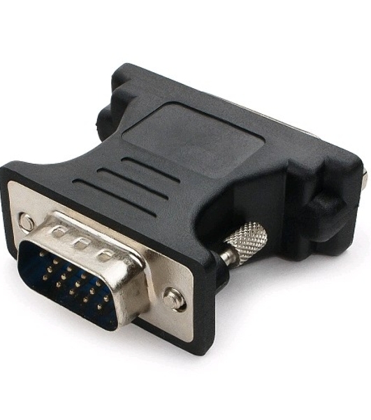 Переходник Cablexpert VGA-DVI, 15M/25F, черный, пакет (A-VGAM-DVIF-01)
