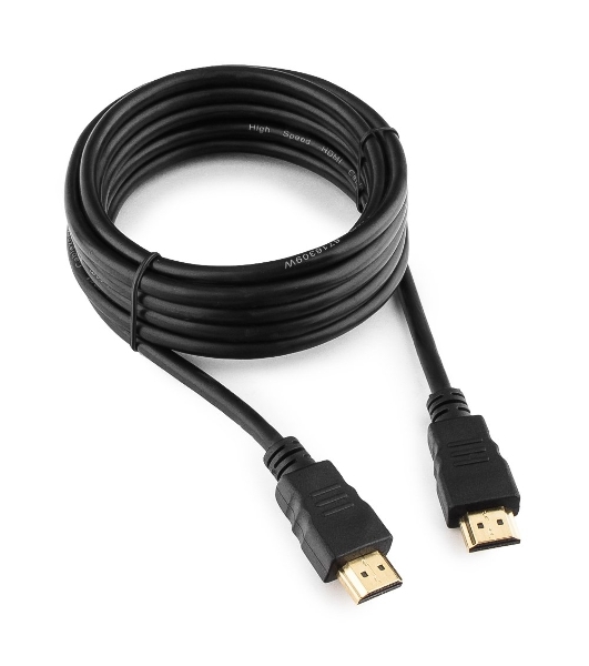 Кабель Cablexpert HDMI CC-HDMI4-10, 19M/19M, v2.0, медь, позол.разъемы, экран, 3м, черный, пакет