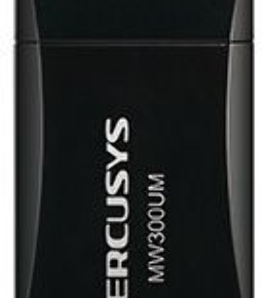 Сетевой адаптер USB2.0 адаптер Mercusys MW300UM, 300 Мбит/с, компактный