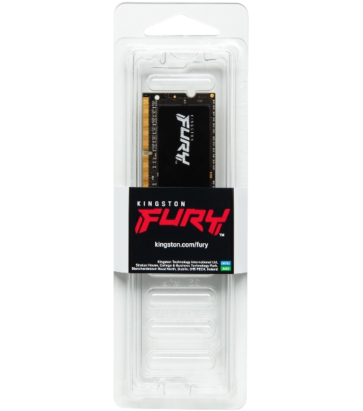Оперативная память Kingston Fury Impact, DDR4, 32GB (1x32GB), 3200MHz, CL20, SO-DIMM