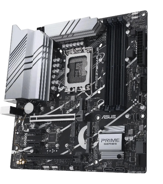 Материнская плата ASUS PRIME Z890M-PLUS WIFI, LGA 1851, Intel Z890, 4xDDR5, 6xSATA, 3xM.2, 1xPCIe 5.0 x16, 1xPCIe 4.0 x4, 2xPCIe 4.0 x1, 1xHDMI, 1xDP, 1x2.5Gb LAN, 2xUSB-A 2.0, 4xUSB-A 3.2 Gen 1, 1xUSB-A 3.2 Gen 2, 1xUSB-C 3.2 Gen 2x2, 3x3.5 мм, 7.1, mATX