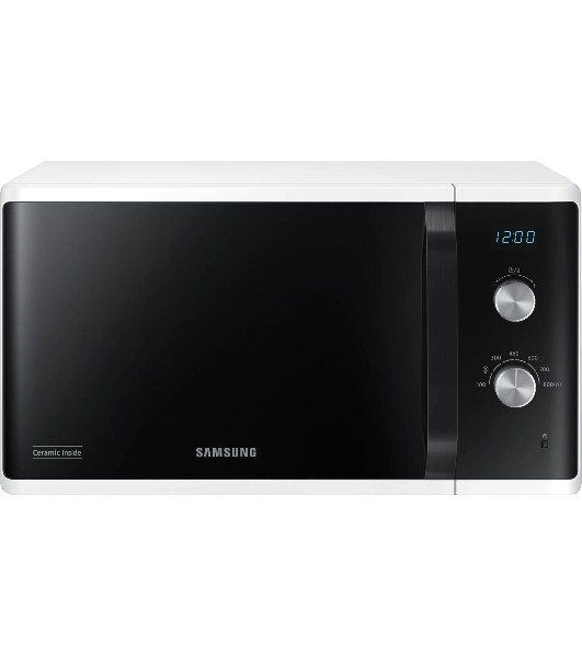 Микроволновая печь Samsung MS23K3614AW белый, 23 л, 800 Вт, переключатели - поворотный механизм