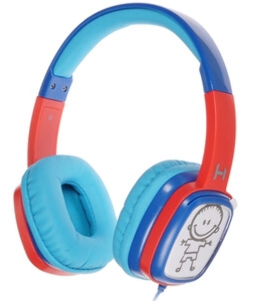 Проводные наушники Harper KIDS HN-302 оранжевый/синий, накладные, проводной