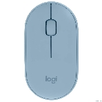 Мышь беспроводная Logitech Pebble M350 синий, 1000 dpi, радиоканал, Bluetooth, USB, кнопки - 3, фото17