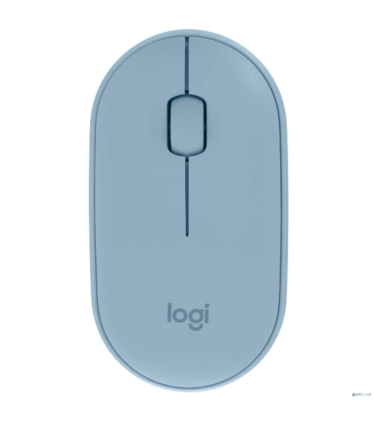 Мышь беспроводная Logitech Pebble M350 синий, 1000 dpi, радиоканал, Bluetooth, USB, кнопки - 3