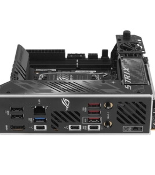 Материнская плата ASUS ROG STRIX Z890-I GAMING WIFI, LGA1851, Intel Z890, 2xDDR5, 2xSATA, 2xM.2, 1xPCI-E 5.0 x16, 1xHDMI, 2xThunderbolt 4, 1x2.5Gb LAN, 9xUSB-A, 1xUSB-C, 5.1, Mini-ITX