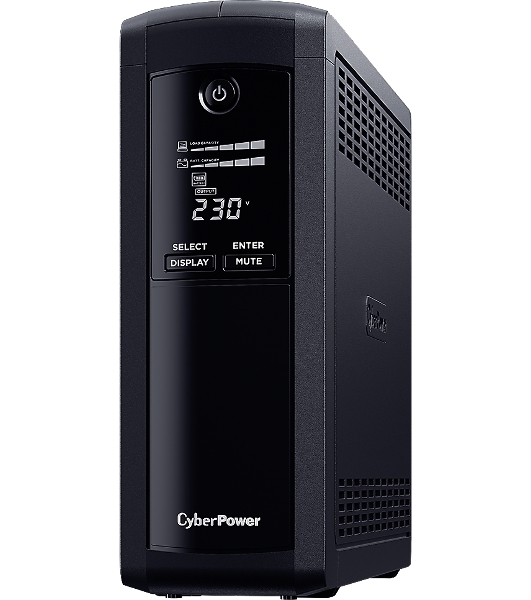 Источник бесперебойного питания CyberPower VP1200EILCD/1200 ВА/720 Вт/USB/RS-232/RJ-11/RJ-45/8xIEC 320 C13 (компьютерный)