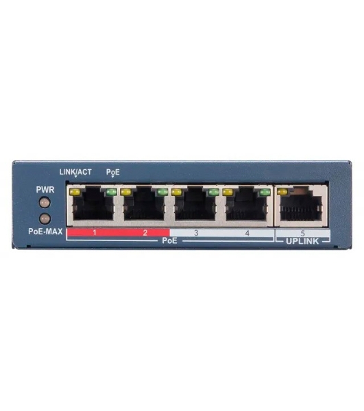 Коммутатор HiWatch SWT-1105P 4x100Mb 1G управляемый