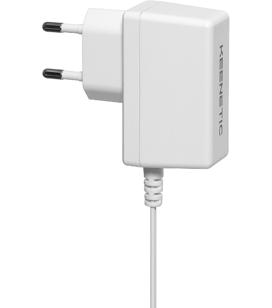 Адаптер питания KEENETIC/Keenetic PA10 (KPS-1210) Адаптер питания от сети 100–240 В, постоянное выходное напряжение 12 V с током до 1,0 A, для Keenetic c напряжением питания 9 или 12 В и током до 1.0 А