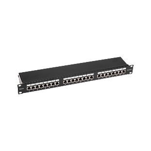 Панель коммутационная Rexant 19', 1U, 24 порта, F/UTP, RJ-45, CAT 5e PRO