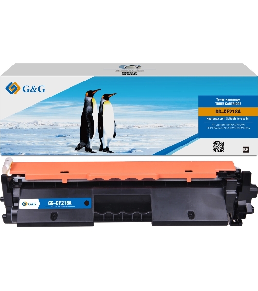 Картридж лазерный G&G GG-CF218A CF218A черный (1400 стр.) для HP LJ Pro M104a/M104W/MFP M132snw/M132fp/M132fw/M132nw