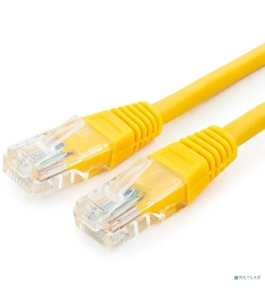 Патч-корд UTP Cablexpert cat.5e, 0.5м, литой, многожильный, желтый