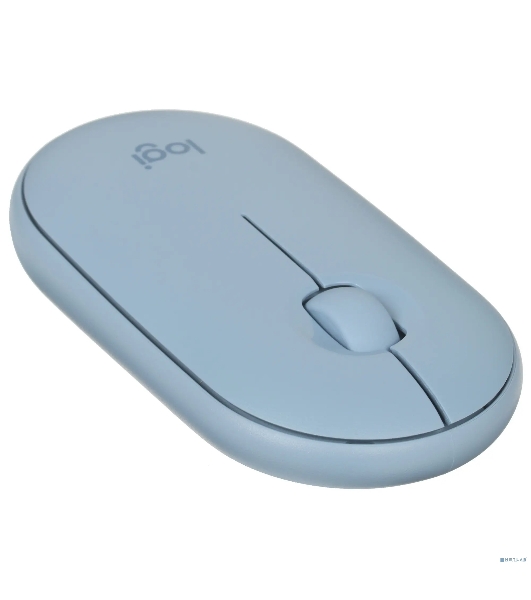 Мышь беспроводная Logitech Pebble M350 синий, 1000 dpi, радиоканал, Bluetooth, USB, кнопки - 3