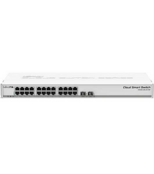Коммутатор MikroTik CSS326-24G-2S+RM 24х Gigabit RJ45, 2х SFP+