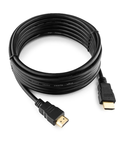 Кабель Cablexpert HDMI CC-HDMI4-15, 19M/19M, v2.0, медь, позол.разъемы, экран, 4.5м, черный, пакет