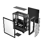 Компьютерный корпус без блока питания PCCooler C3D510 BK, Mesh Mid Tower, черный, TG, 0.7 SPCC, no fans E-ATX, ATX, mATX, mITX 170/390/205mm 2x2.5', 2x3.5', 7xPCI 2xUSB-A 3.0 455x220x491mm, фото12