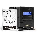 Источник бесперебойного питания ExeGate Smart LB-500.LCD.AVR.2SH.USB (500VA/300W, LCD, AVR, 2*Schuko, USB, батарея 12V 4.5Ah, Black), фото9