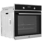 Встраиваемая электрическая духовка ELECTROLUX EOF5F70X с конвекцией, объем 72 л, 8 режимов, очистка каталитическая задняя стенка, 2 стекла в дверце, направляющие проволочные + телескопические (1 уровень), фото5