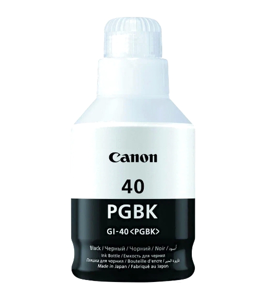 Контейнер с чернилами Canon GI-40 BK для GM2040/G5040/G6040. Черный. 6000 страниц.