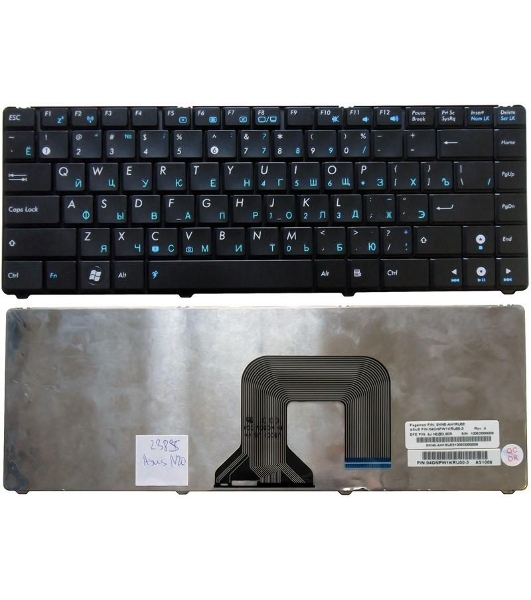 Клавиатура для ноутбука Asus N20 N20A N20H черная