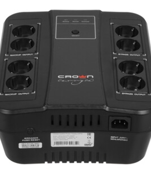 Источник бесперебойного питания CMUS-255 EURO SMART/650 ВА/390 Вт/8 х CEE 7 (евророзетка)