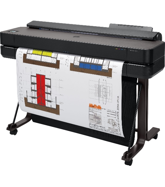 Плоттер струйный HP Designjet T650 (5HB10A), A0, 36', цветной, 914 мм, 2400x1200 dpi, USB, Gigabit Ethernet, WiFi