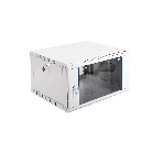 Шкаф телеком. настенный разборный 6U (600х520) дверь стекло, черный (ШРН-Э-6.500-9005), фото2