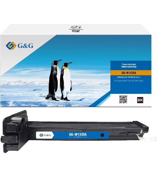 Картридж лазерный G&G GG-W1335A W1335A, черный (7400 стр.) для HP LJ MFP M437n/MFP 438n