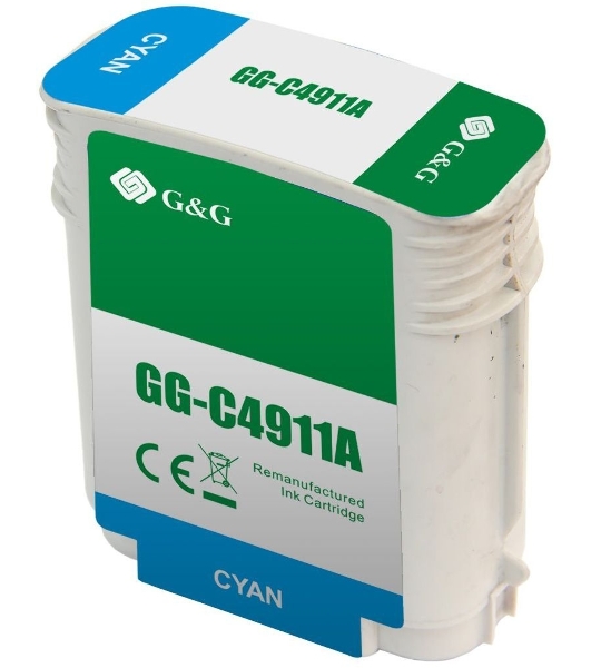 Картридж струйный G&G GG-C4911A голубой (72мл) для HP DJ 500/800C