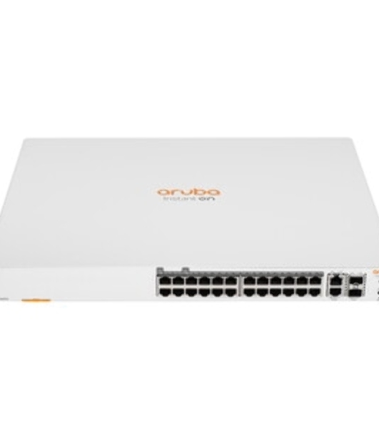 Коммутатор HPE Instant On 1960 24PoE+ 370W, 24×1 Гбит/с PoE+ + 4×10 Гбит/с SFP+, настраиваемый