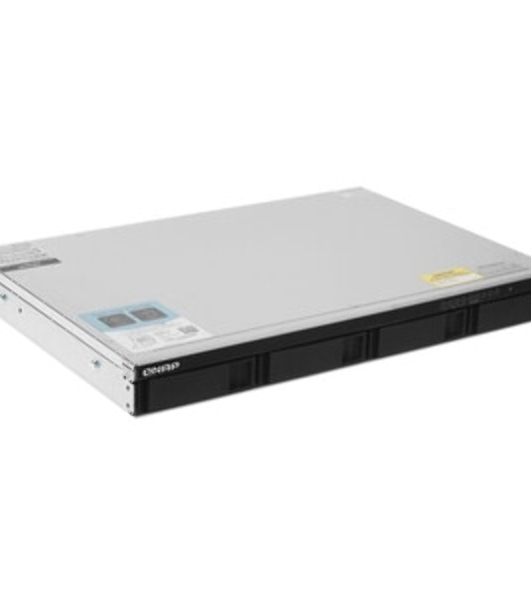 Сетевое хранилище SMB QNAP TS-464eU-8G NAS 4 HDD trays, rackmount 1U, 1 PSU. 4-core Intel Celeron N5105/N5095 2.0-2.9 GHz, 8 Gb RAM, 2x2.5GbE, 2xUSB 3.2 Gen 2 (10Gbps), 2xUSB 2.0, 1xHDMI, 2xM.2 PCIe Gen 3 x1 slots, W/o rail kit RAIL-B02