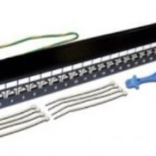 Патч-панель LANMASTER 24 порта, STP, кат.6A, 1U