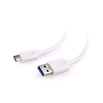 Кабель USB Cablexpert CCP-USB3-AMCM-6-W, USB3.0 AM/USB Type-C, 1.8м, белый, пакет, фото 1