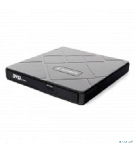 Оптический привод внешний со встроенным кардридером и хабом Gembird DVD-USB-04 пластик, черный