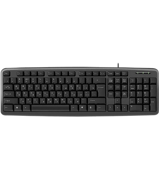 Клавиатура проводная Defender HB-420, USB, черный
