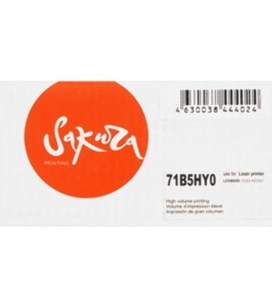 Картридж Sakura 71B5HY0 для Lexmark CS417dn/CS517de/CX417de/CX517de, желтый, 3500 к.