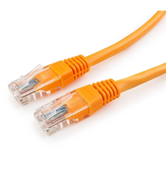 Патч-корд UTP Cablexpert cat.5e, 2м, литой, многожильный, оранжевый